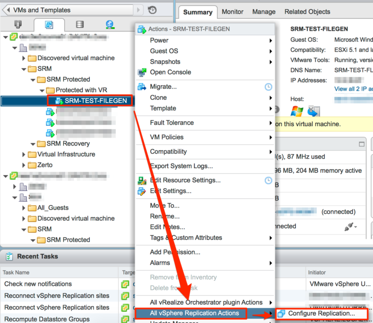 Protecting a VM with vSphere Replication – Gene's Virtualization Blog